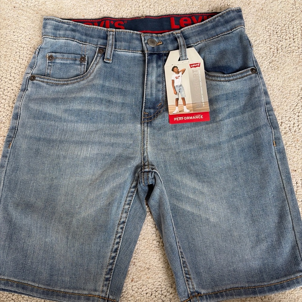 Levi's Kids Blue Denim Shorts